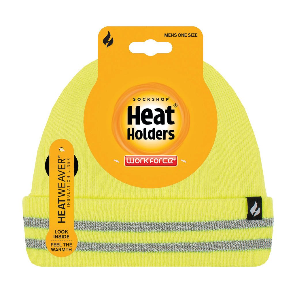 Heat Holders Strickmütze Herren Mütze mit reflektierenden Streifen
