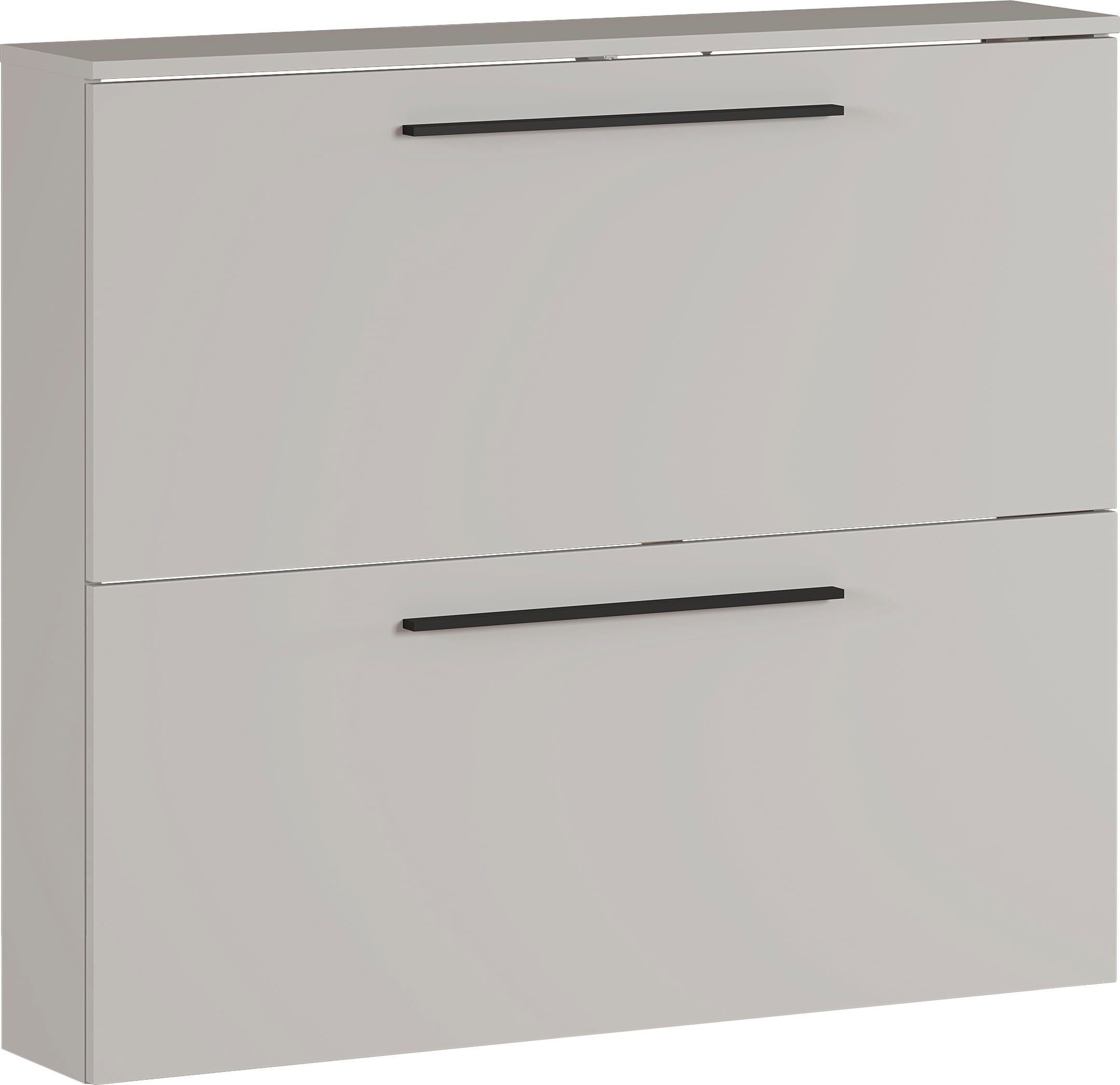 GERMANIA Schuhschrank Utah Schuhschrank in 2 Breiten, mit 2 oder 3 Klappen Tiefe 19cm, ideal für schmale Flure, Metallschuhkörbe, Made in Germany – Bild 5 von 5