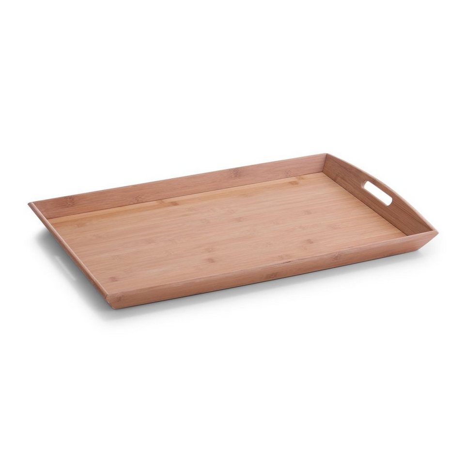 Zeller Present Küchenorganizer-Set Tablett, Bambus, 58 x 38 x 6 cm