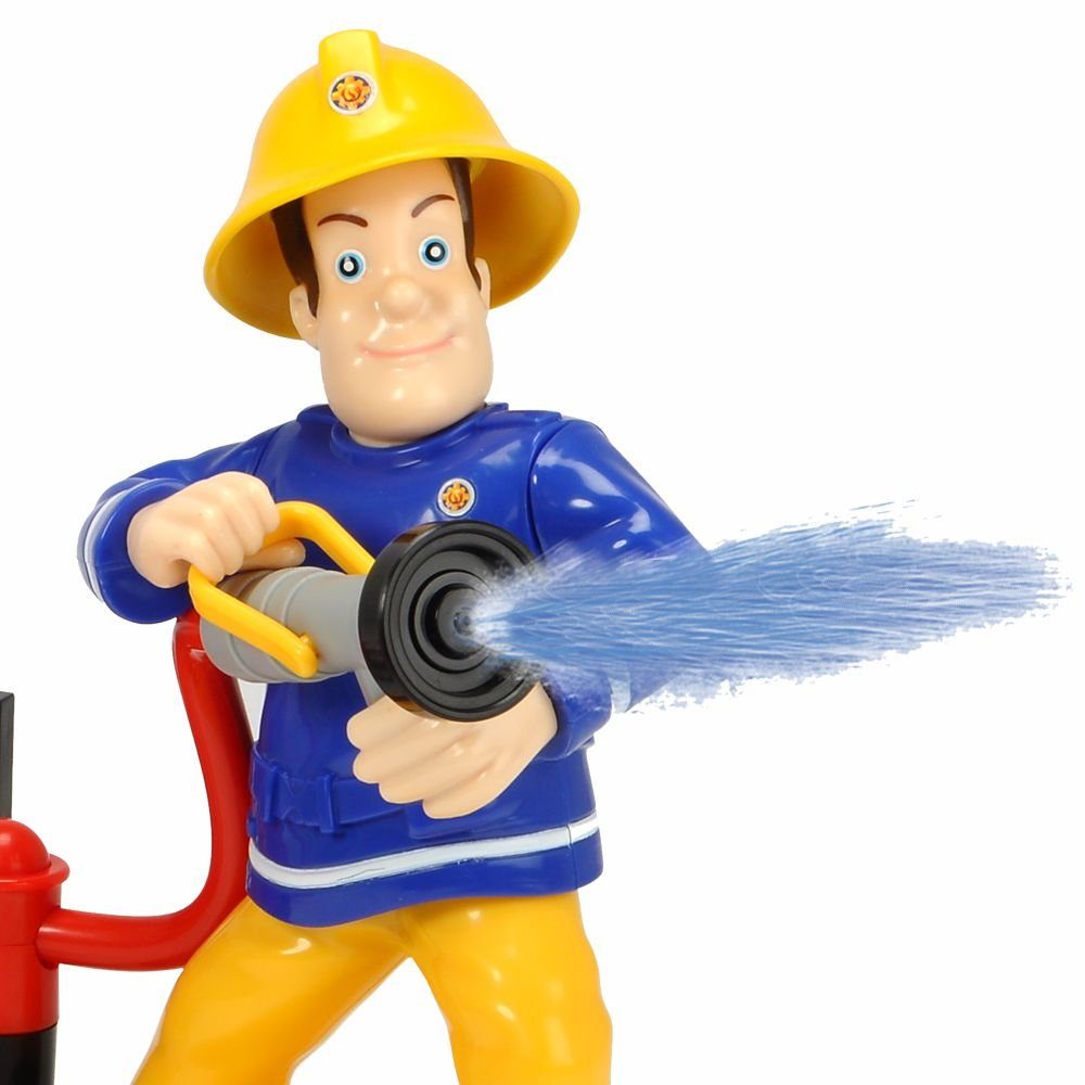 Wasserspritzfunktion Spielfigur mit Feuerwehrmann Sam Feuerwehrmann Sam Sam infrarotgesteuert