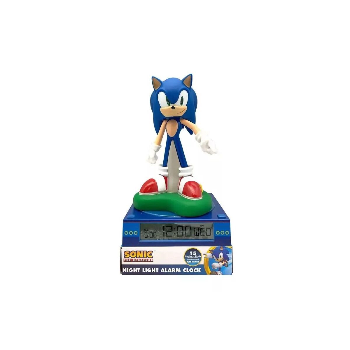 Sonic Wanduhr Sonic the Hedgehog 3D-Nachtlicht und Wecker