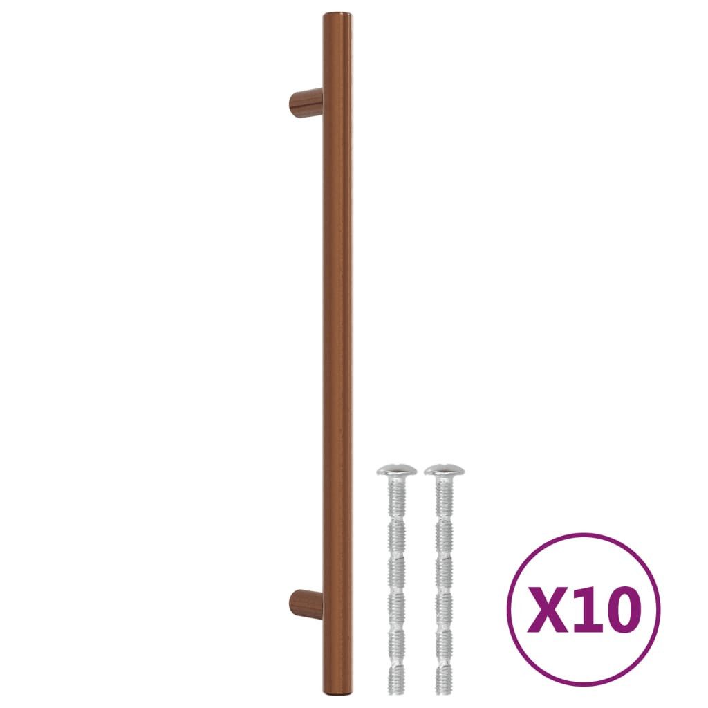 vidaXL Möbelgriff 192 mm Möbelgriffe 10 Stk Bronzen 192 mm Edelstahl Möbelknopf Schrankg