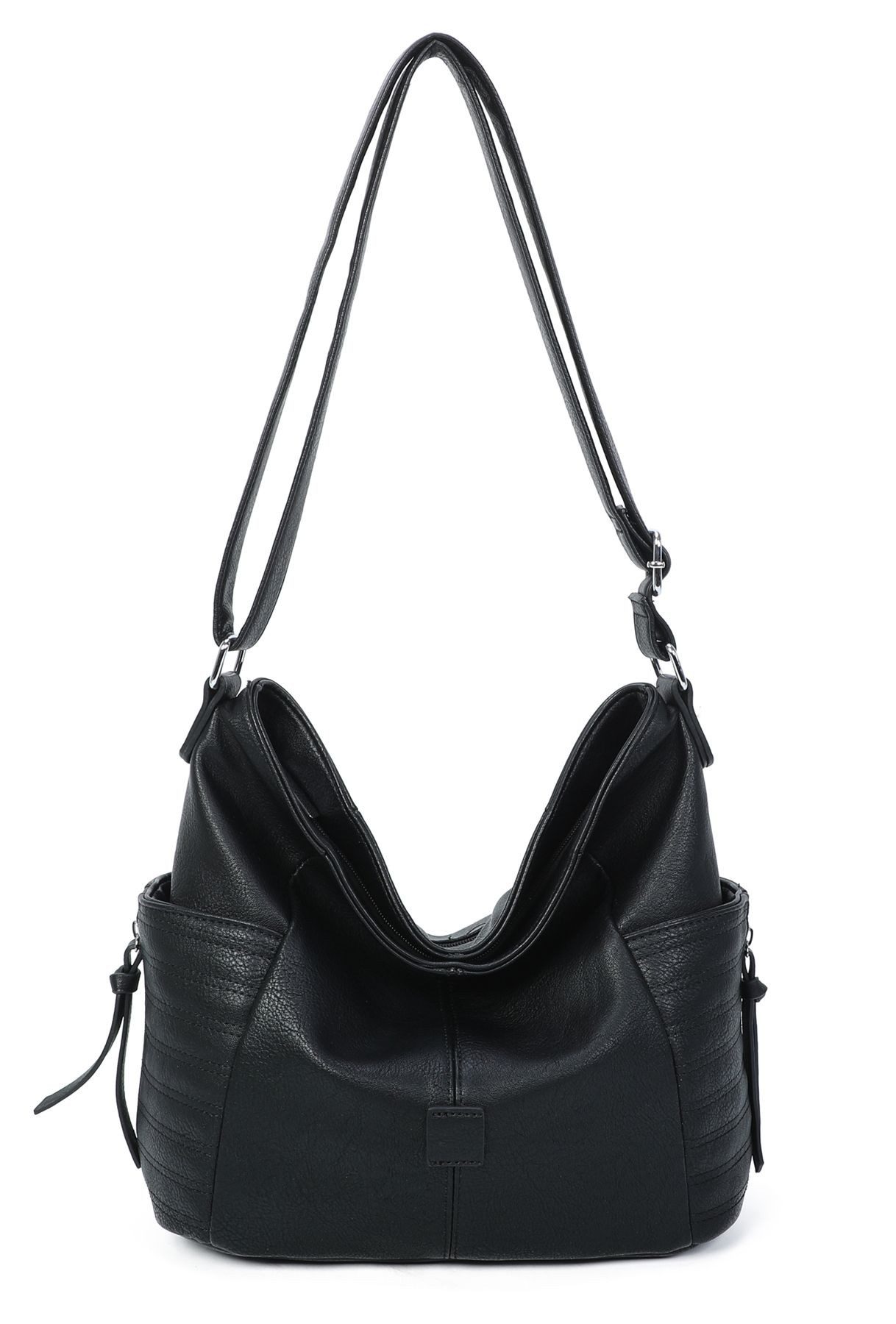 ITALYSHOP24 Schultertasche Damen Tasche Shopper CrossOver, als Handtasche, günstig online kaufen
