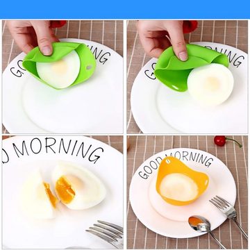 Juoungle Eier-Pochierer Silikon Eier Pochierer, Perfekte Pochierte Eier in Minuten
