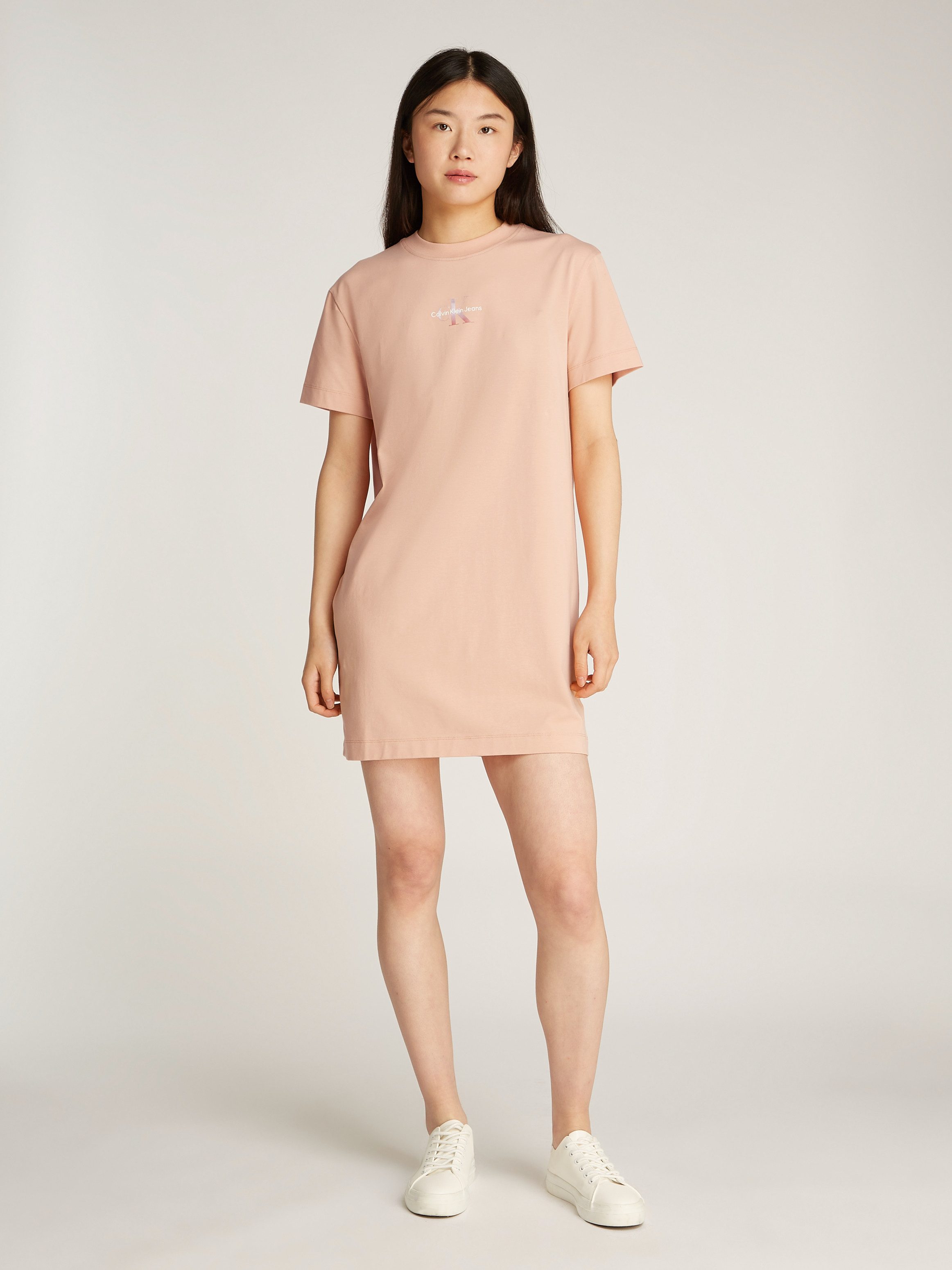 Calvin Klein Jeans Shirtkleid GRADIENT MONOLOGO TEE DRESS mit Logodruck