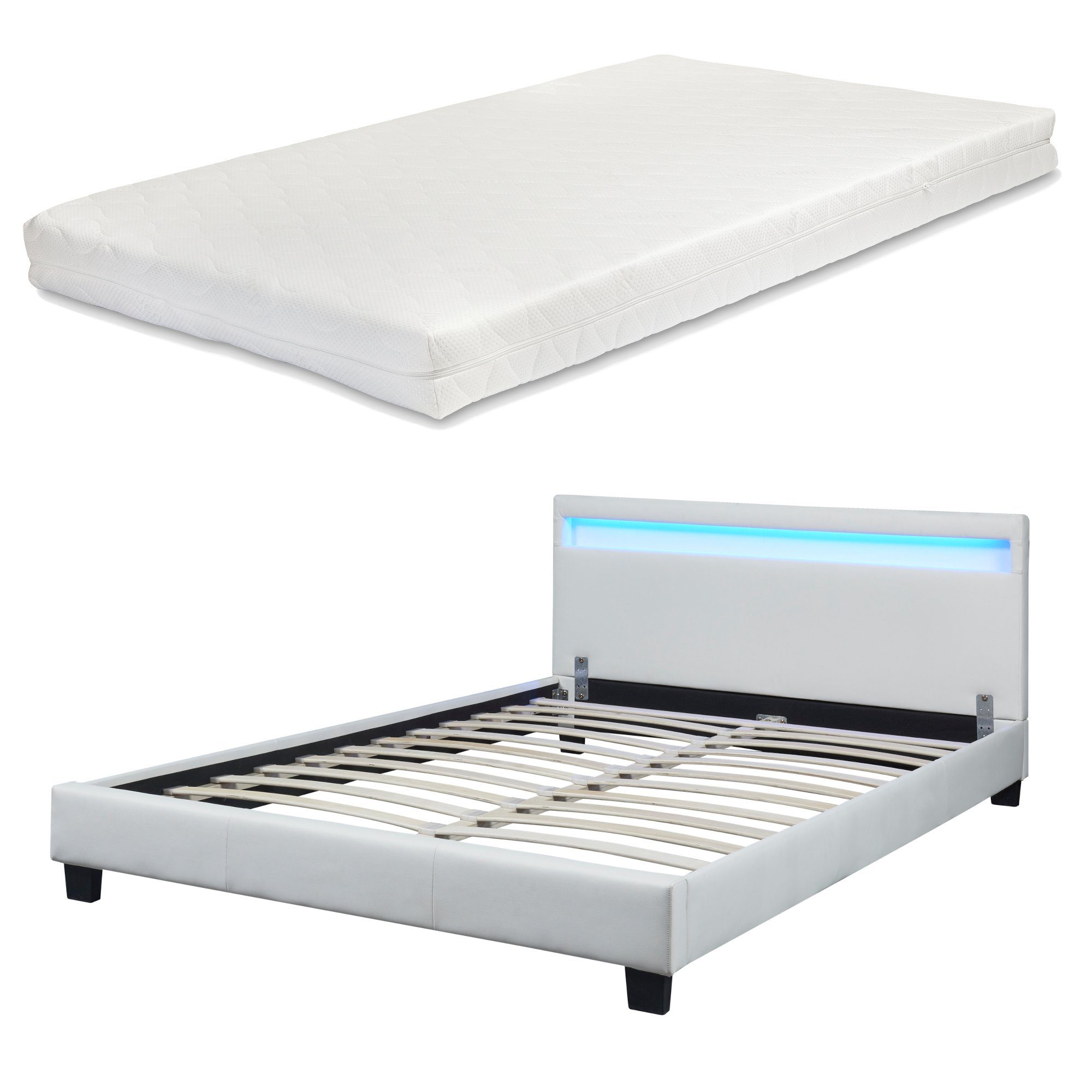 Corium Polsterbett (Bett und Matratze), LED-Bett günstig online kaufen