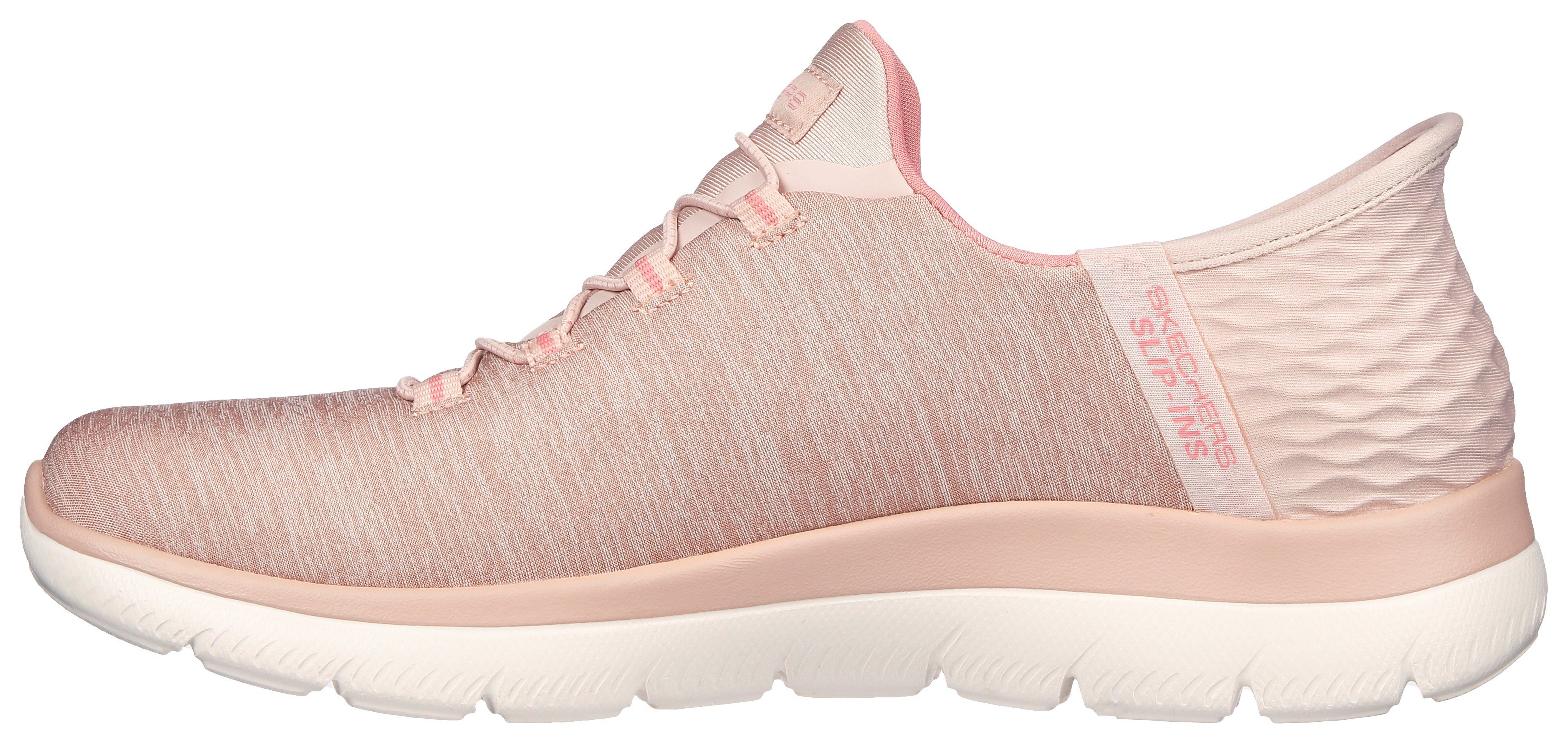 Skechers SUMMITS DAZZLING HAZE Slipper Slip Ins Sneaker, Freizeitschuh mit dezenten Kontrastdetails
