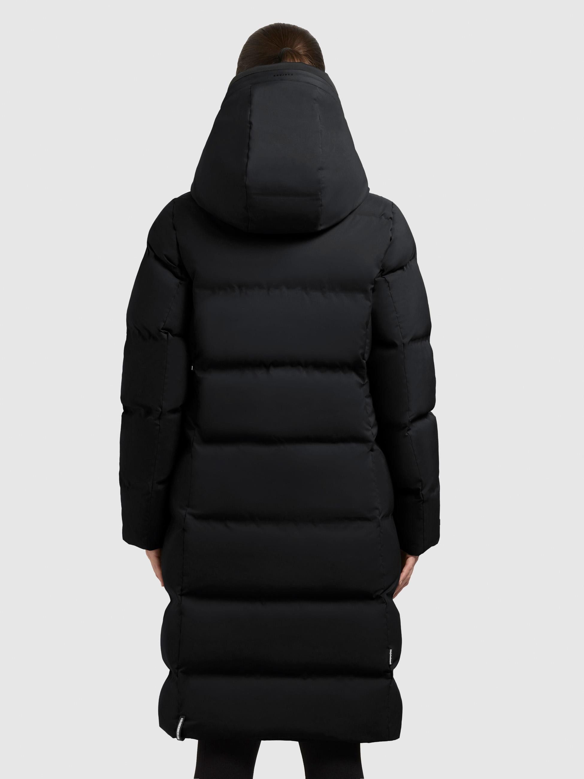 khujo Steppmantel Finnie3 Warmer Damen Wintermantel mit großer Kapuze