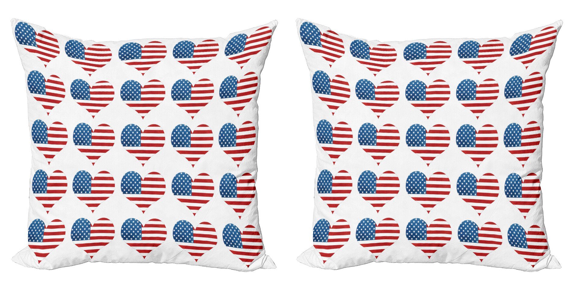 Kissenbezüge Modern Accent Doppelseitiger Digitaldruck, Flagge Amerikanische Abakuhaus Flag Patriot Stück), (2