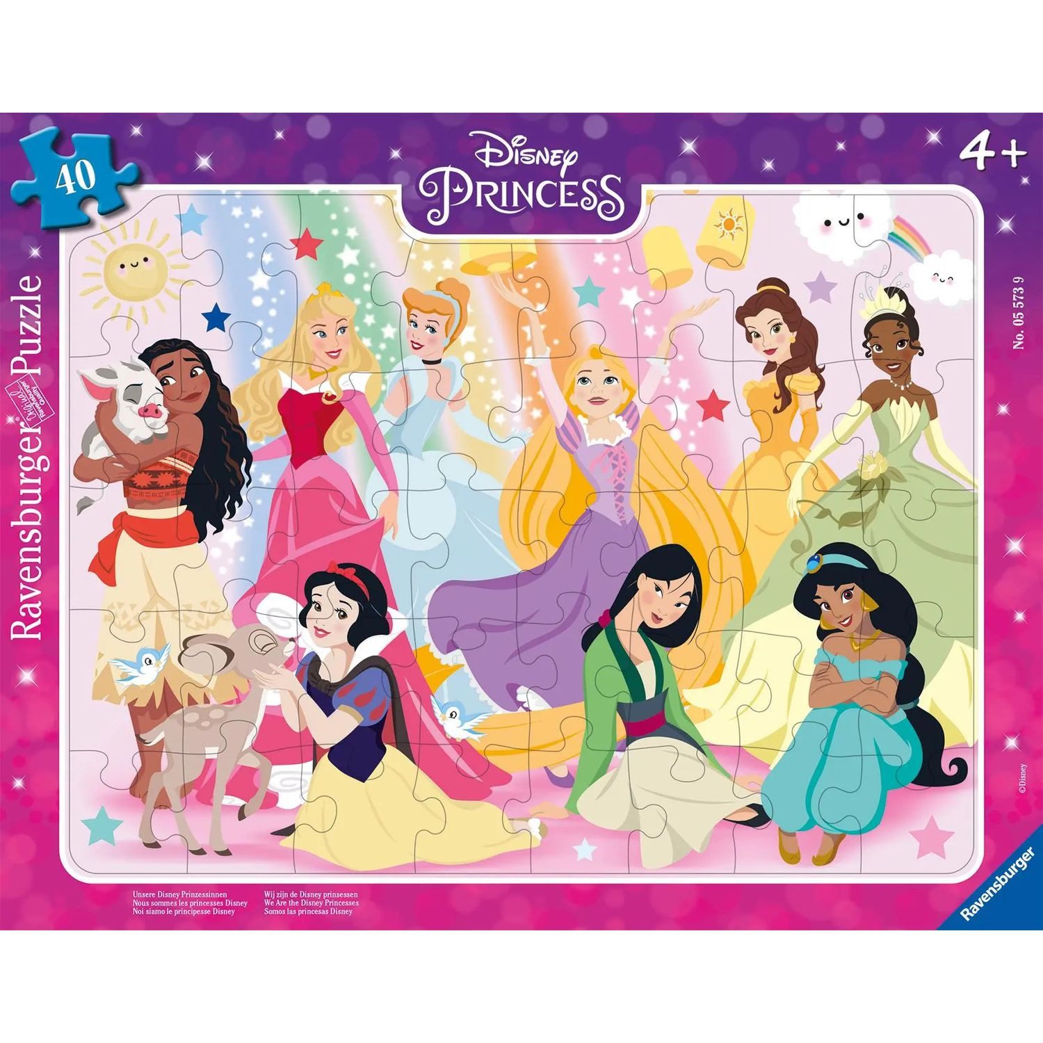 Ravensburger Puzzle Ravensburger Kinderpuzzle 05573 - Unsere Disney Prinzessinnen - 40..., 40 Puzzleteile