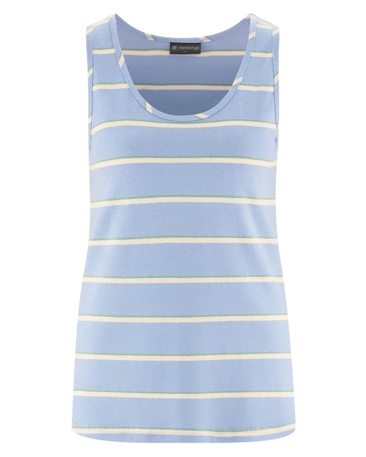 HempAge Tanktop Top mit Streifen Damen Hanf/Biobaumwolle Normal Fit