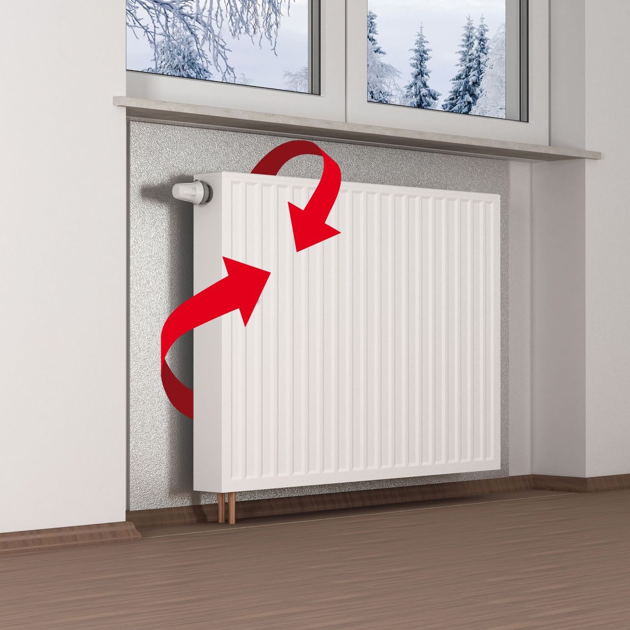 Climapor Dämmplatte Climapor Dämmplatte EPS, alubeschichtet, 50 cm x