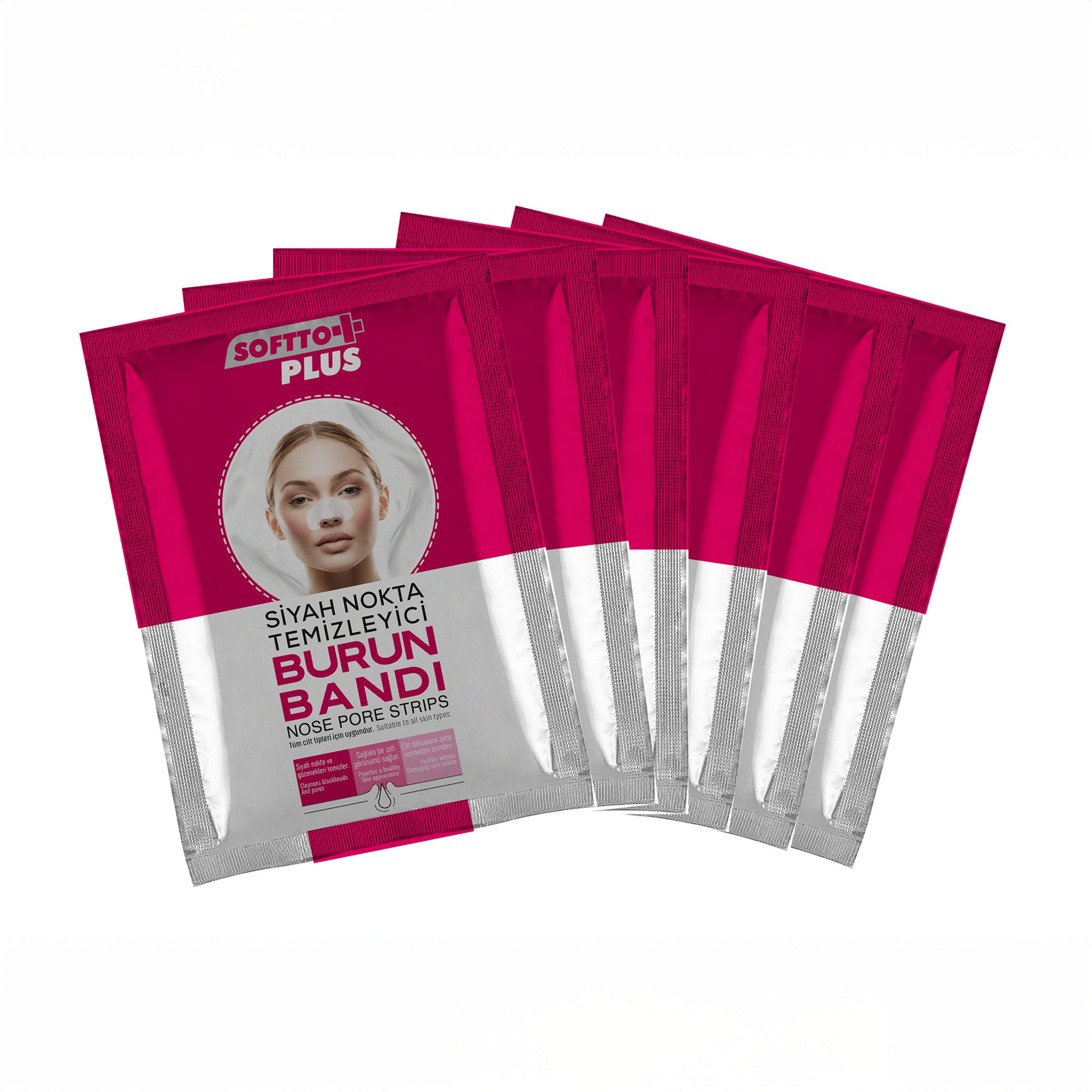 Softto Plus Nasenpflaster Nose Pore Strips – Mitesserfrei & Porentief Rein für Strahlende Haut
