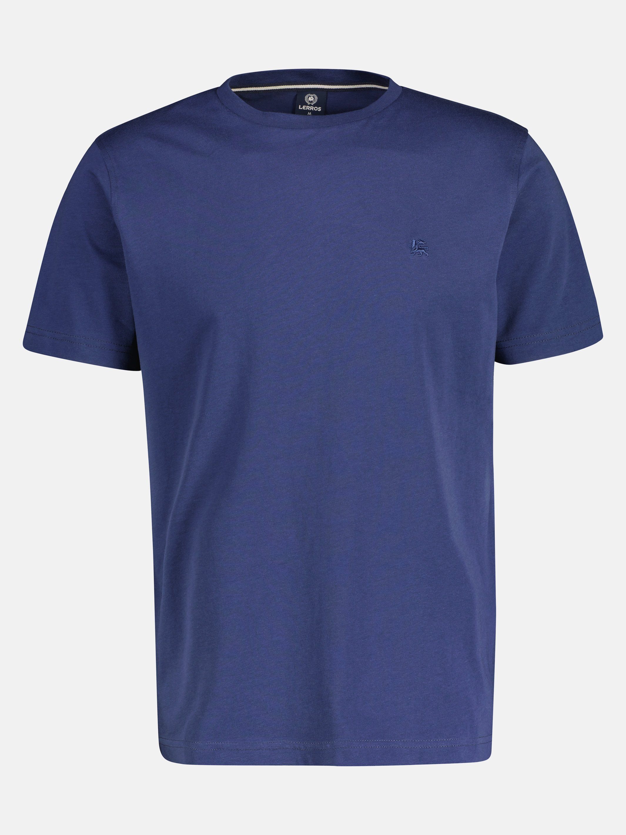 LERROS T-Shirt LERROS VINTAGE mit O-Neck BLUE T-Shirt