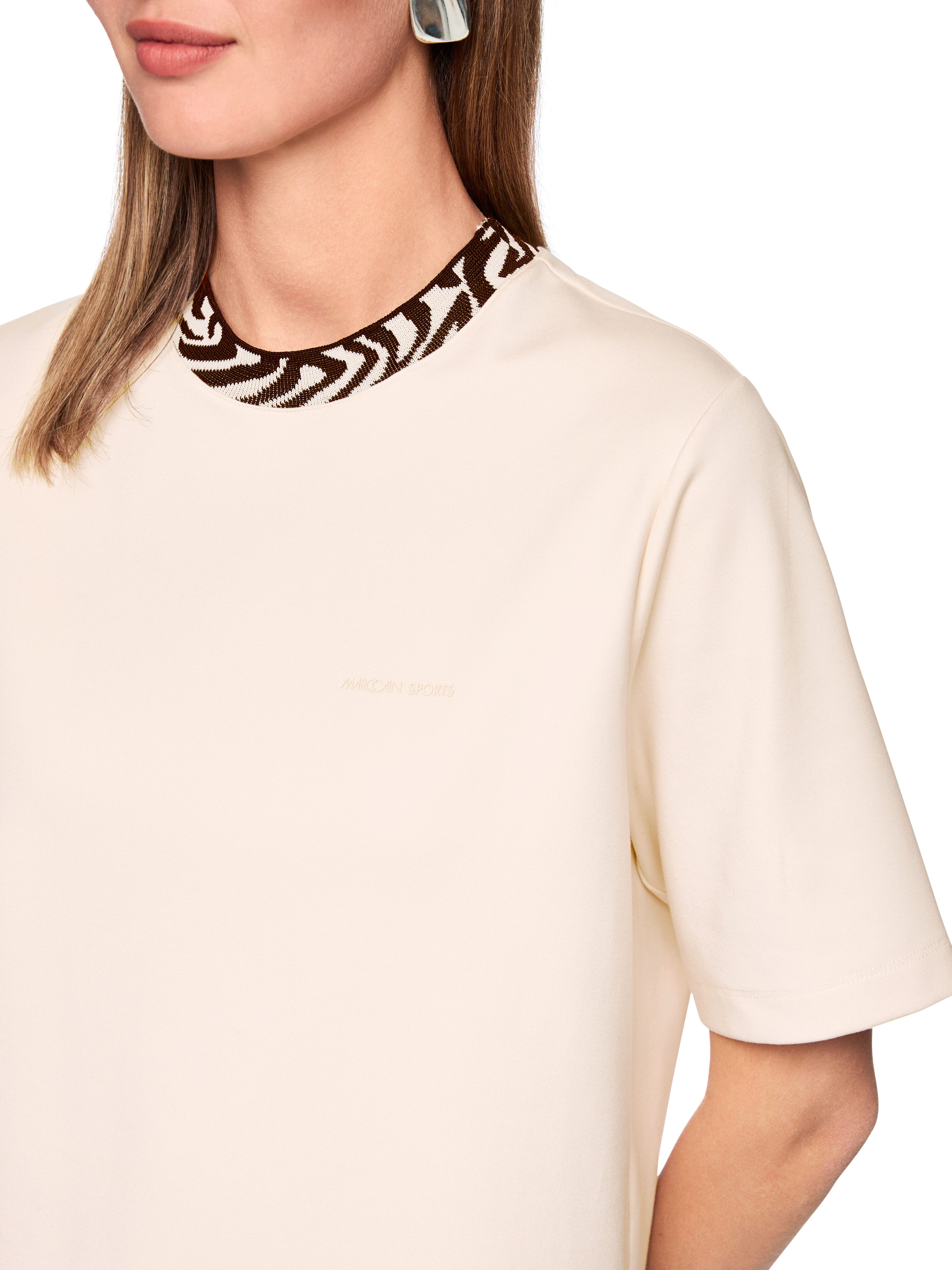 Marc Cain T-Shirt Mon Cherry Premium Damenmode gerade Form, Rundhals