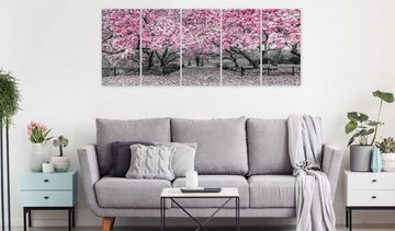 Artgeist Wandbild Magnolia Park (5 Parts) Narrow Pink