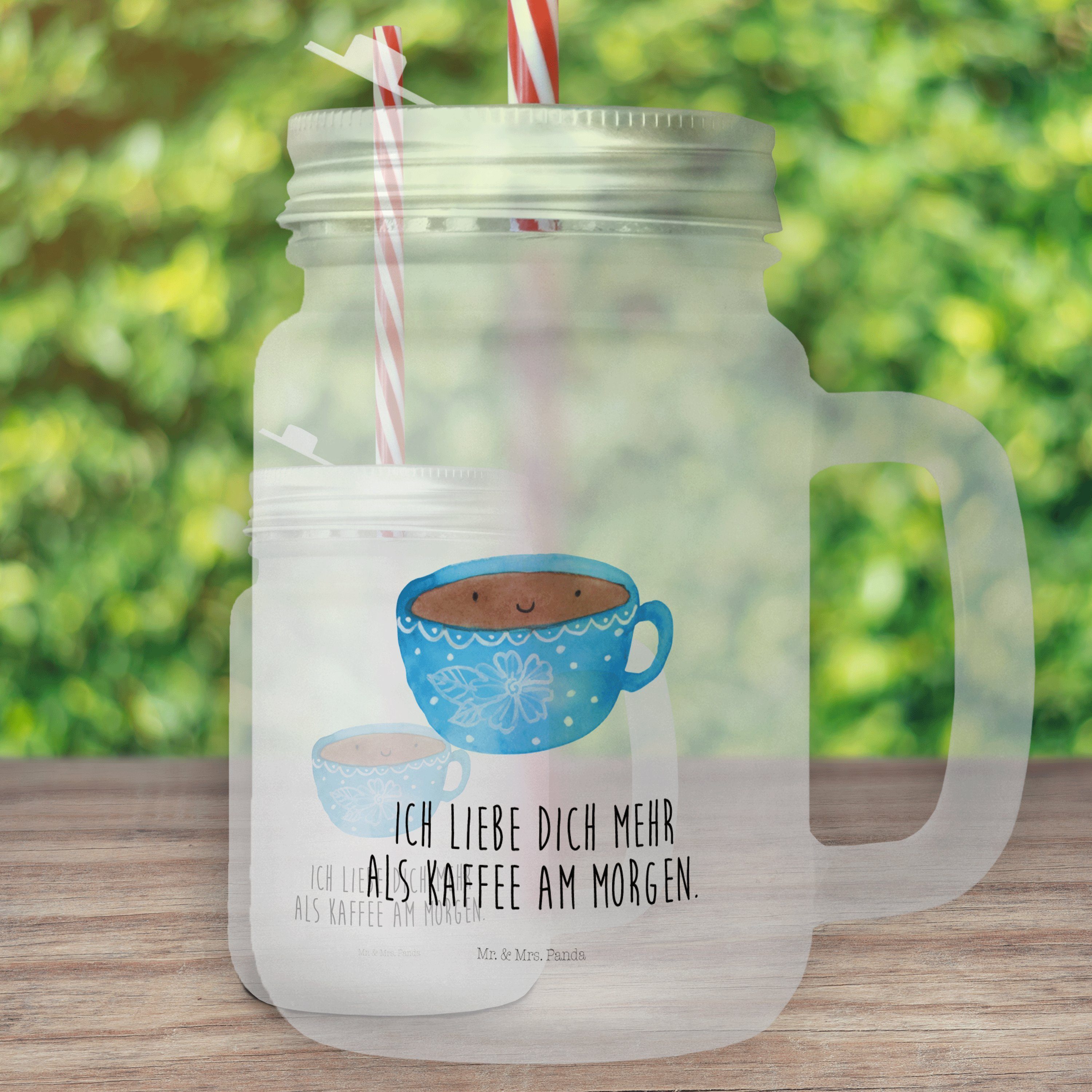 Mr. & Mrs. Panda Longdrinkglas »Kaffee Tasse Transparent Geschenk
