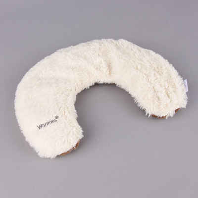 Dekokissen Warmies Neck Warmer Sherpa weiß braun Hirse-Lavendelfüllung