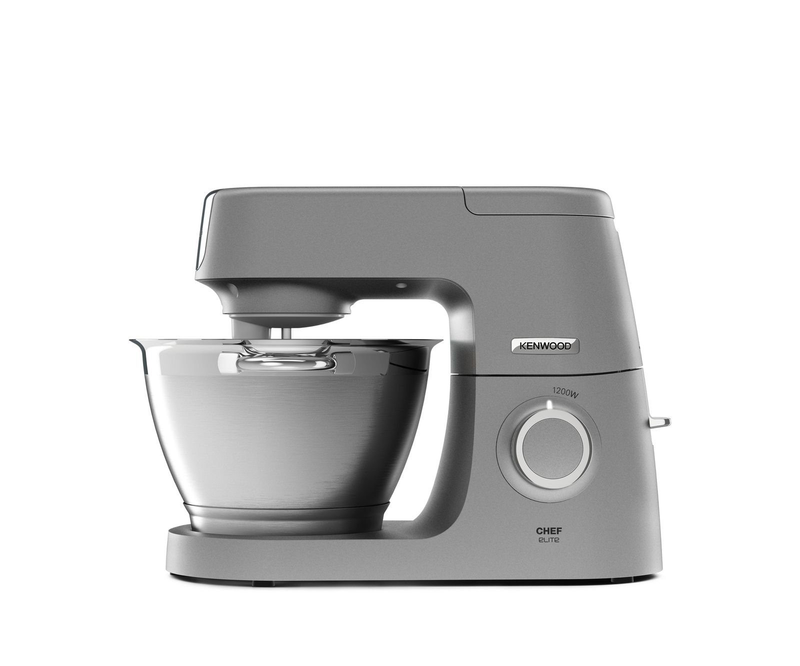 KENWOOD Küchenmaschine KVC5300S, KVC5300S Chef Elite Küchenmaschine 1200W Spritzschutz Easy Lift Silber