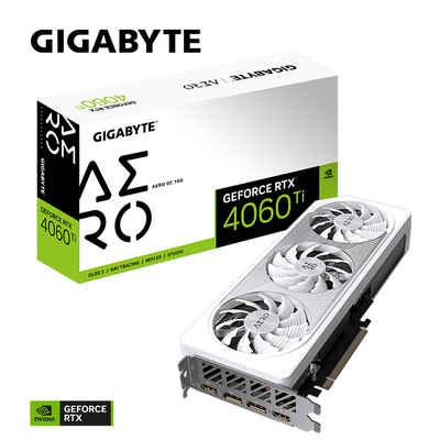 Gigabyte GeForce RTX™ 4060 Ti AERO OC 16G Grafikkarte (16 GB, GDDR6)