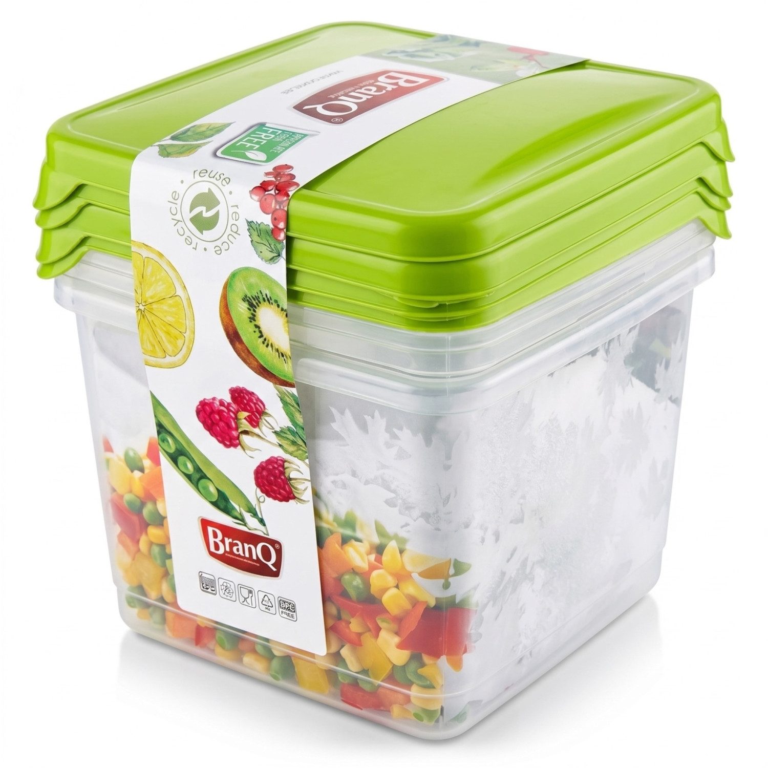 Frischhaltedose 4er-Set Frischhaltedosen BPA Free Vorratsdosen Gefrier Behälter Box