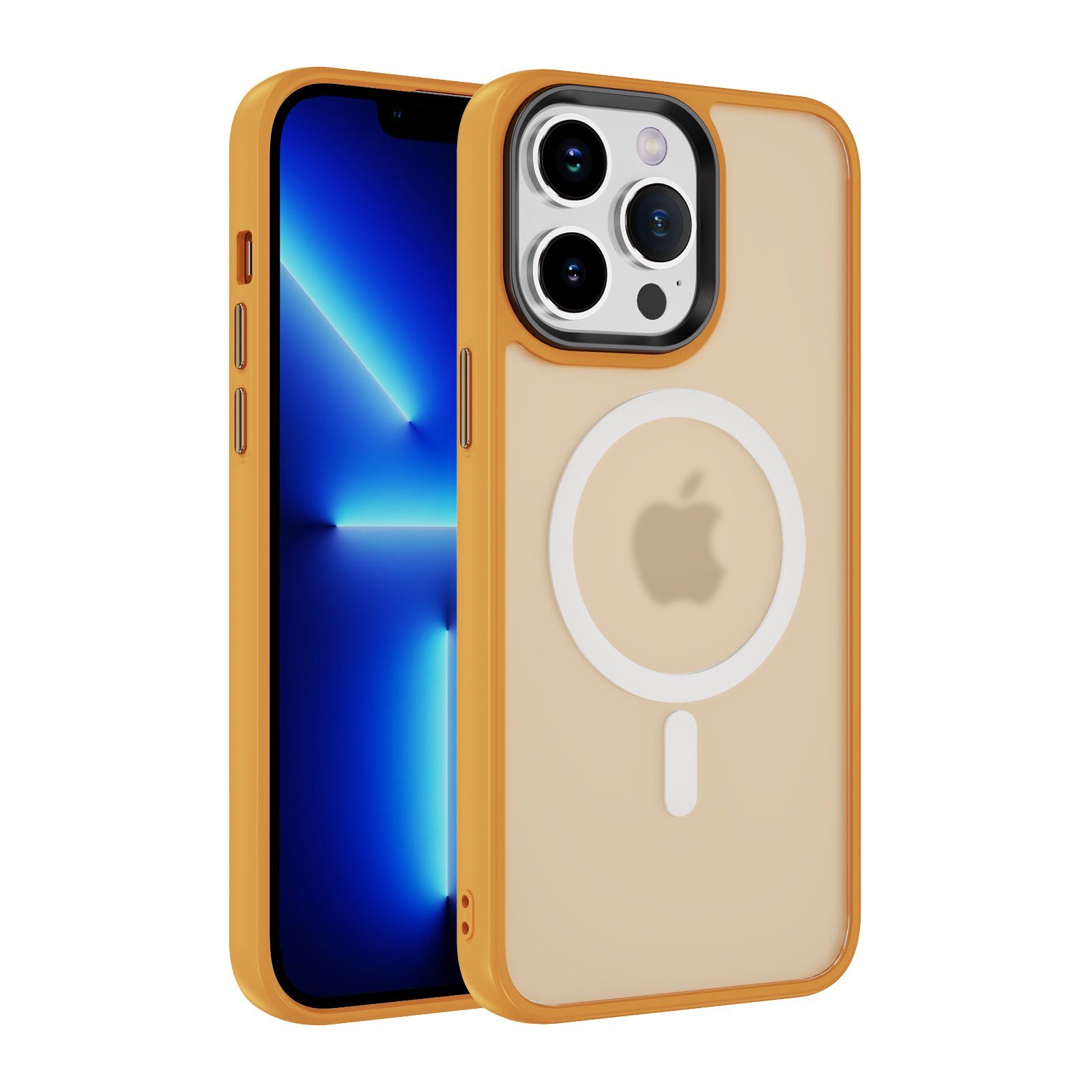 Tec-Expert Handyhülle Magnet Hülle für Apple iPhone 15 Pro 6.1 Zoll, 6.1, kompatibel zu Magsafe magnetisches Laden