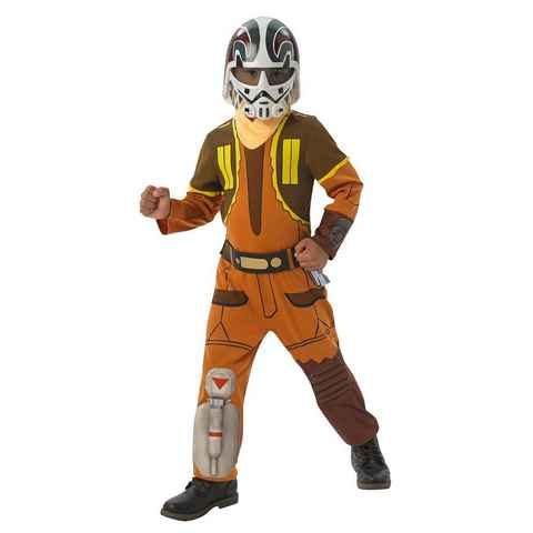 Rubie´s Kostüm Star Wars Rebels Ezra Kostüm für Kinder, Pilotenkostüm des Helden aus Star Wars Rebels