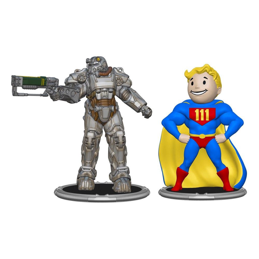 Syndicate Collectibles Merchandise-Figur Fallout Minifiguren 2er-Pack Set C T-60 & Vault Boy (Power) 7 cm
