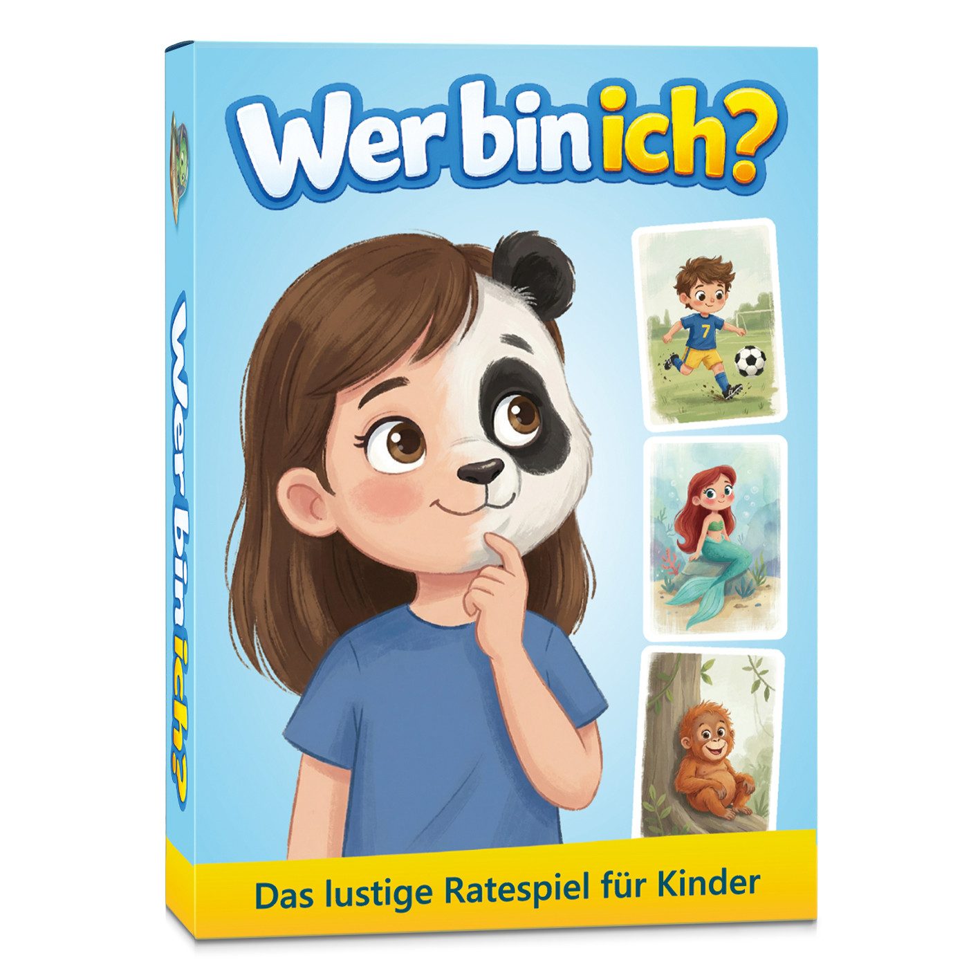 GLÜCKSWOLKE Spiel Wer bin ich?, Ratespiel, Familienspiel, Kinderspiel, Gesellschaftsspiel, Reisespiel, Inklusive 4 Bonus-Spiele