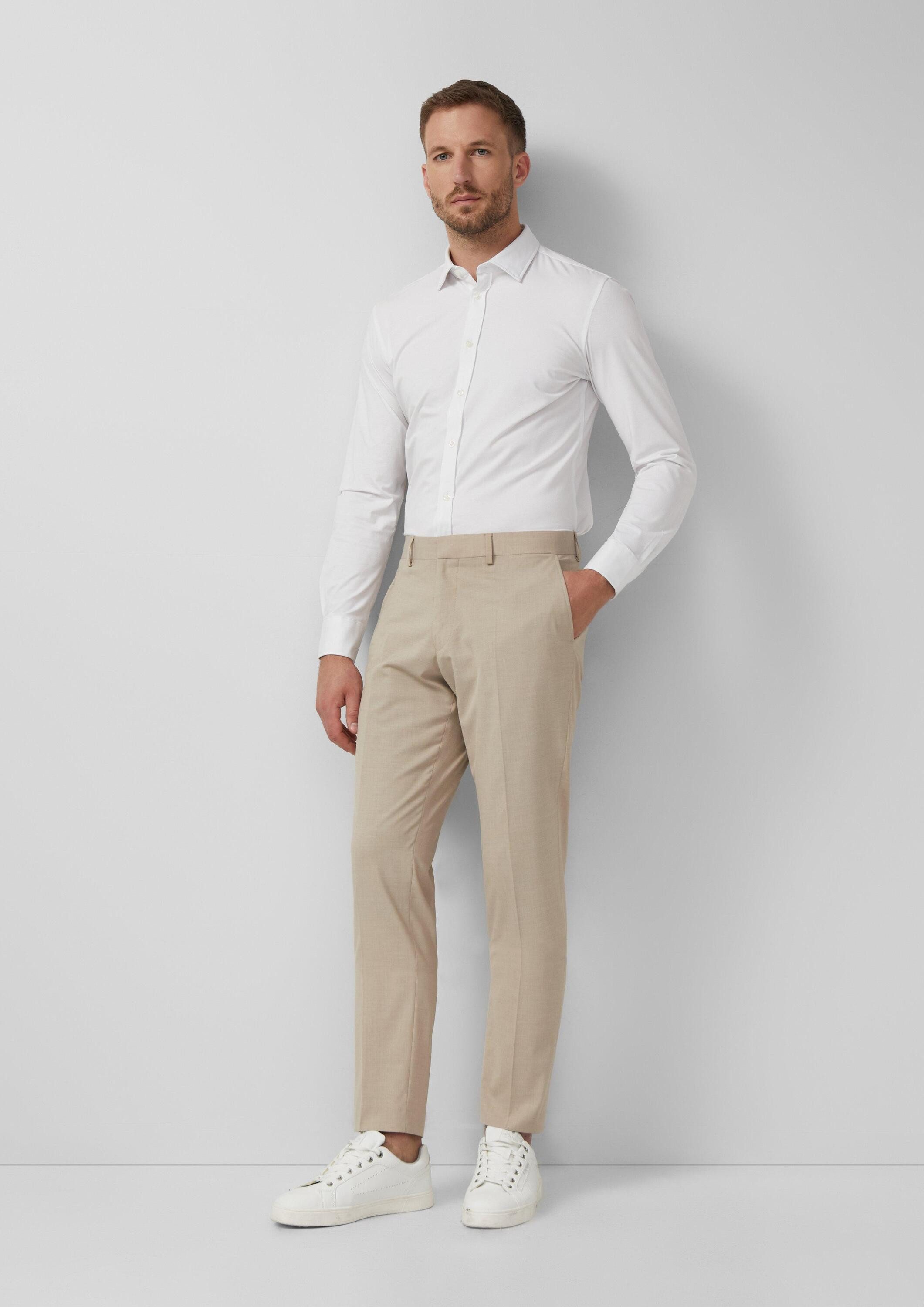 s.Oliver Chinos Hose S.OPURE s.O PURE: Anzughose mit feiner Webstruktur