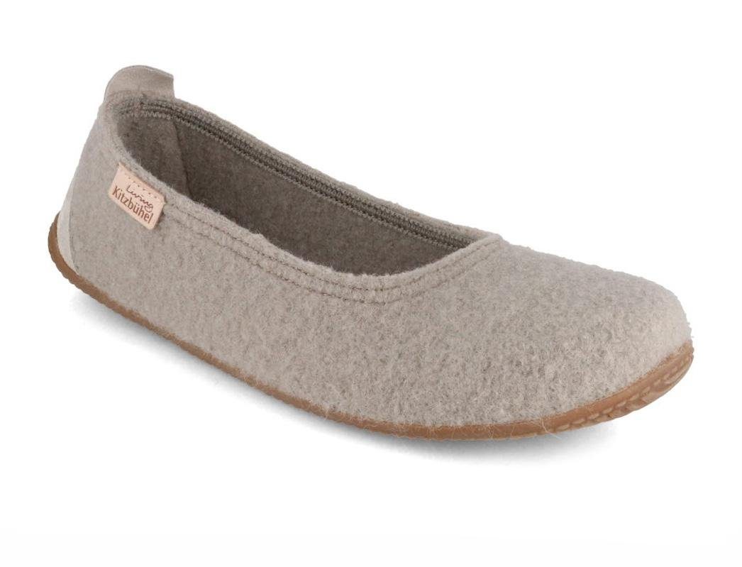 Living Kitzbühel Damen Ballerina uni, pumice Hausschuh temperaturregulierend