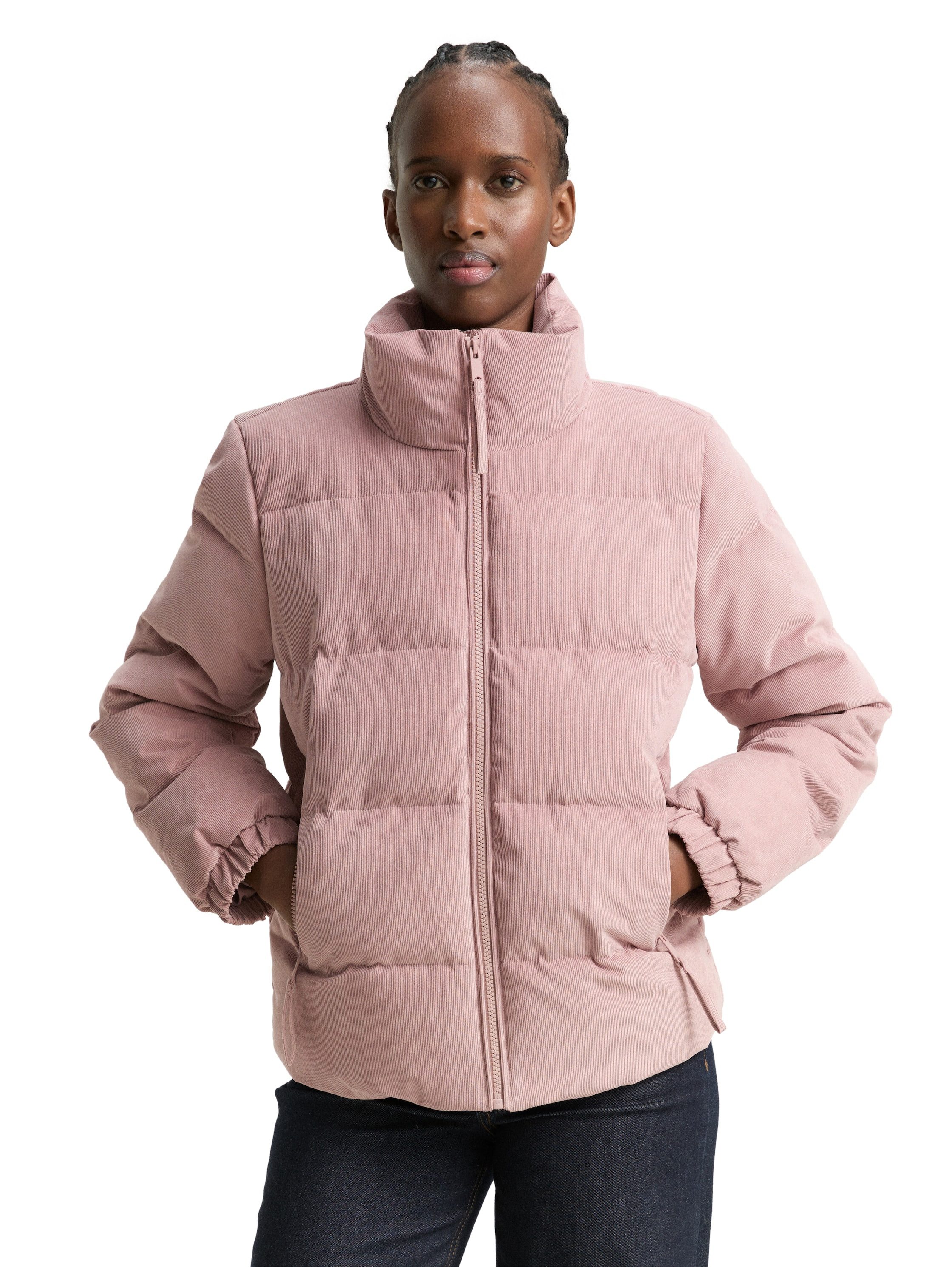 TOM TAILOR Denim Steppjacke mit Stehkragen