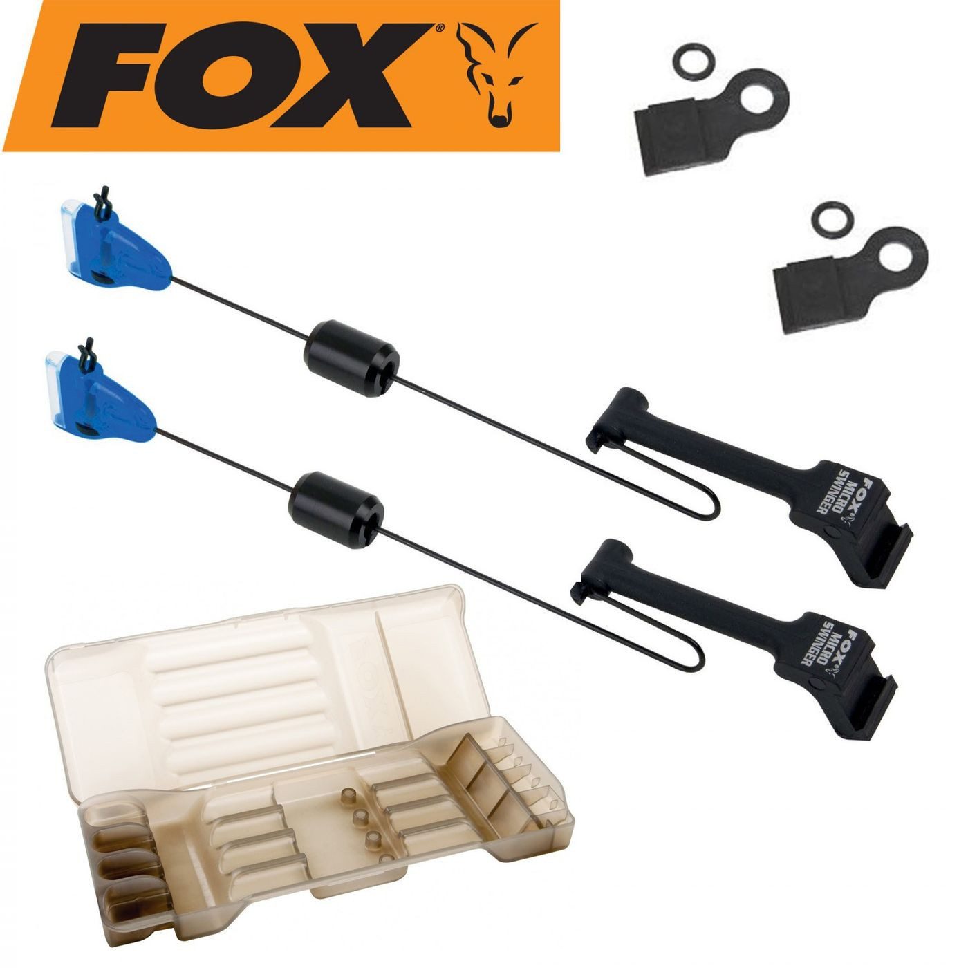 Hängebissanzeiger FOX Micro Swinger 2er Set blau