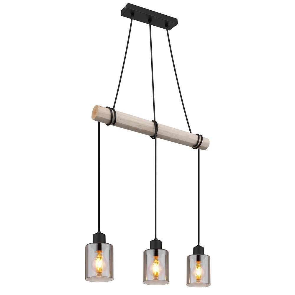 GLOBO LIGHTING Hängeleuchte, Leuchtmittel nicht inklusive, Hängeleuchte Holzpendellampe Pendelleuchte Holz