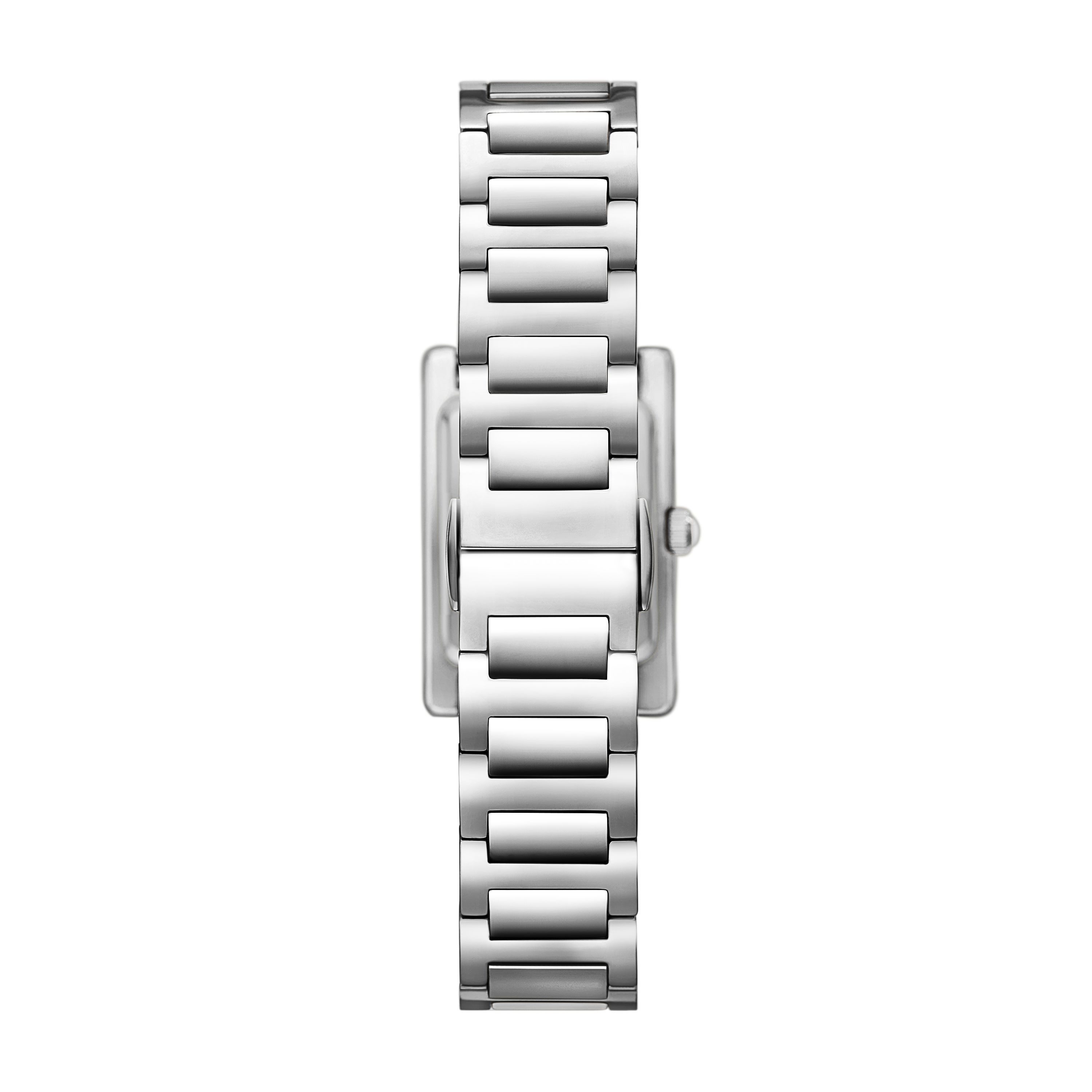 Emporio Armani Quarzuhr AR11796, Armbanduhr, Damenuhr, Edelstahlarmband, analog, Glassteine