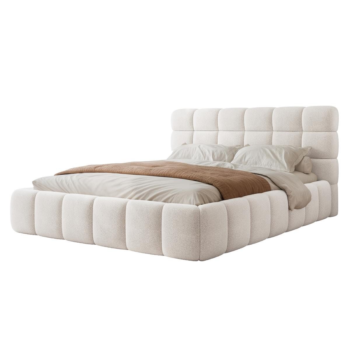 Compleo Polsterbett Wolkenbett, Bouclé Bett, Funktionales günstig online kaufen