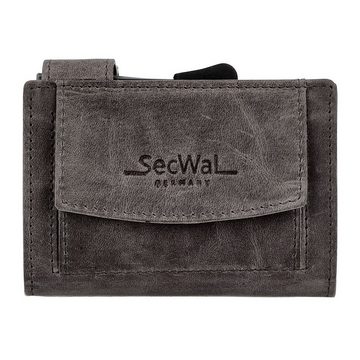 SecWal Geldbörse RFID Leder Kartenetui mit Münzfach Geldbörse Portemonnaie SW2XL, RFID Schutz