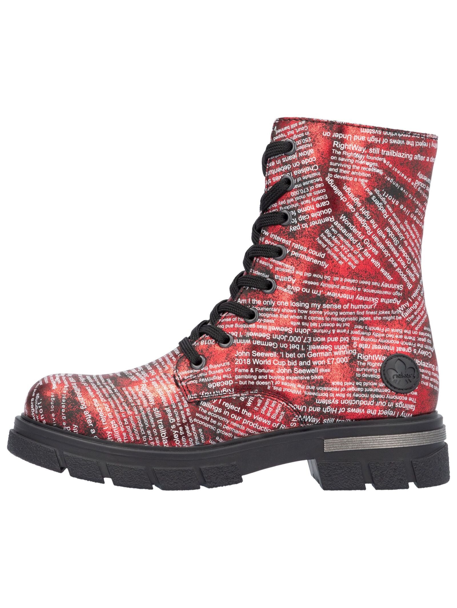 Rieker Rieker Stiefelette Lederimitat Schnürstiefelette