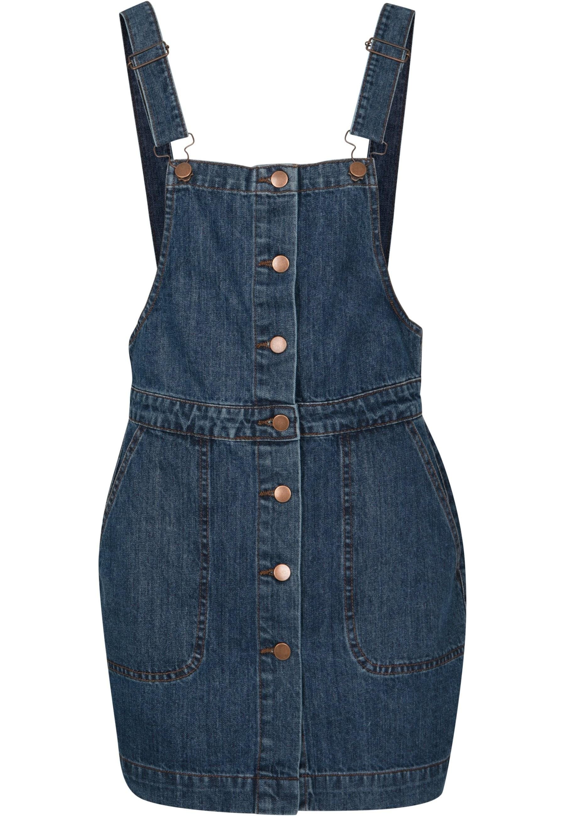 URBAN CLASSICS Shirtkleid Urban Classics Damen Ladies Denim Dungarees Dress (1-tlg)