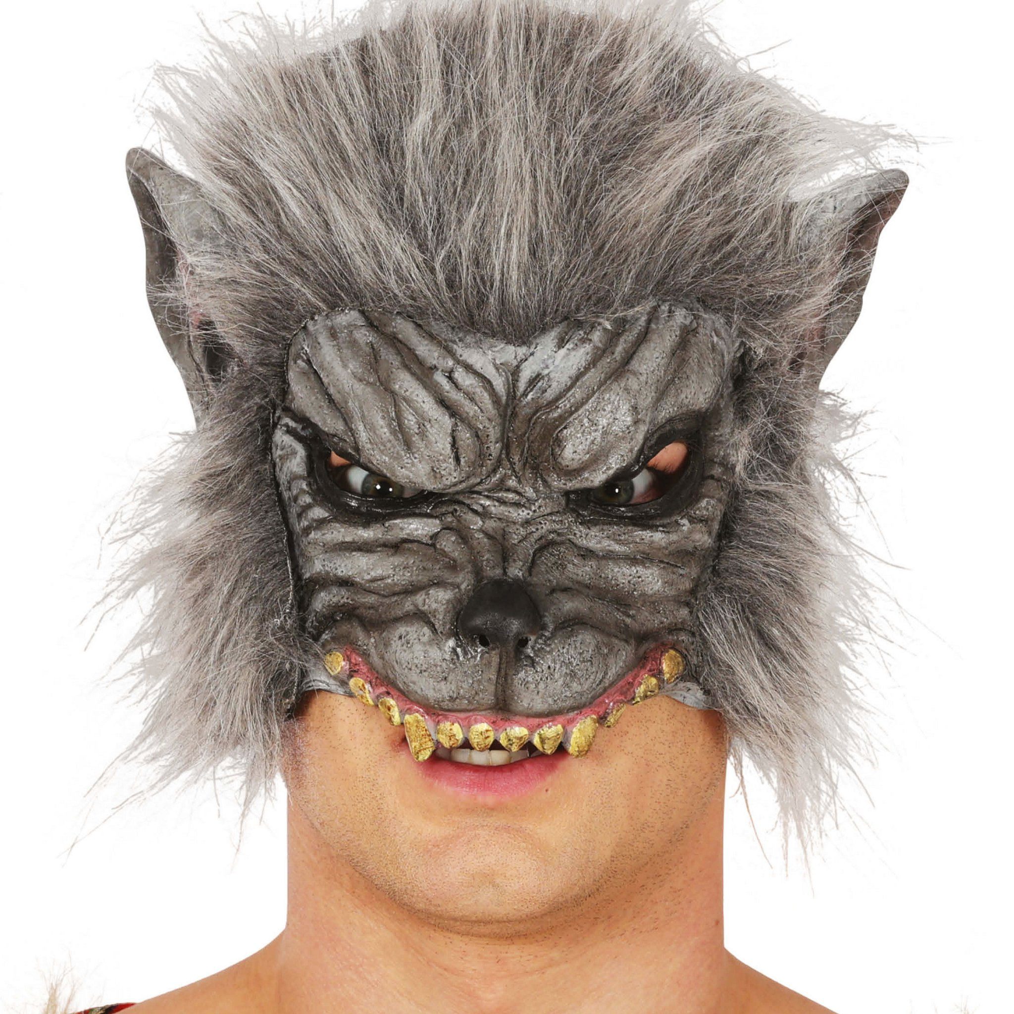 Verkleidungsmaske Hungriger Werwolf Halbmaske