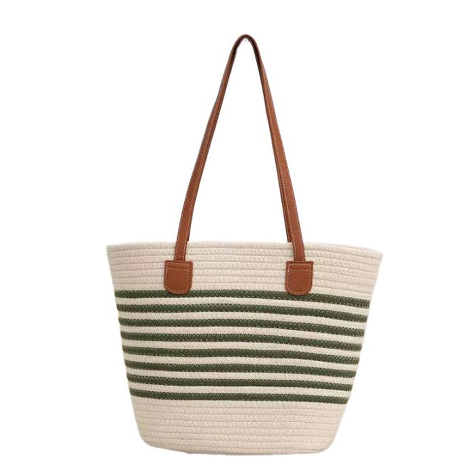 Bwecuy Strandtasche Damen Gewebte Tasche, Stroh Handtasche, Sommer Strandtasche, Stroh Umhängetasche Reißverschluss Vintage Bohemian Strandtasche