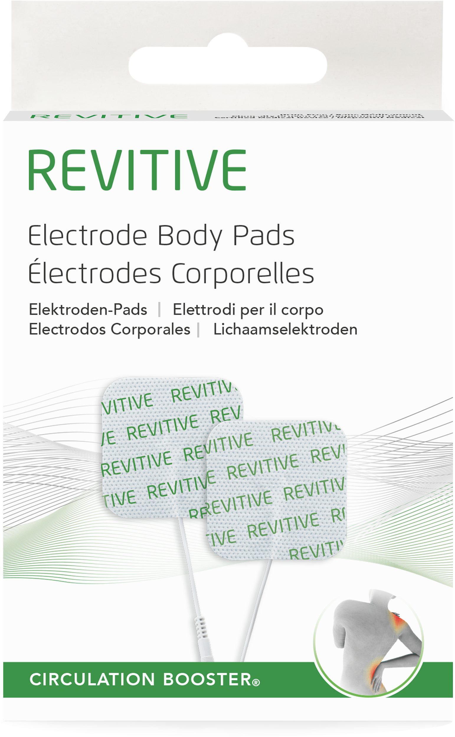REVITIVE Elektrodenpads Revitive Elektroden-Pads,Enthält zwei Paar kleine Revitive Elektroden-Pads für den Körper