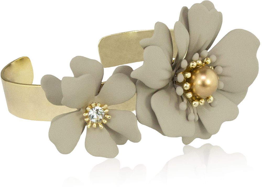 LUISIA® Armreif Armspange "Nelia" mit Blumen günstig online kaufen