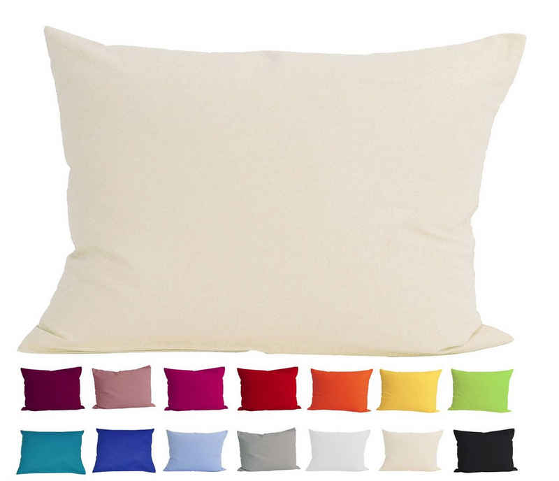 Kissenbezug »Basic«, beties, Kissenhülle ca. 40x60 cm 100% Baumwolle in vielen kräftigen Uni-Farben (natur)