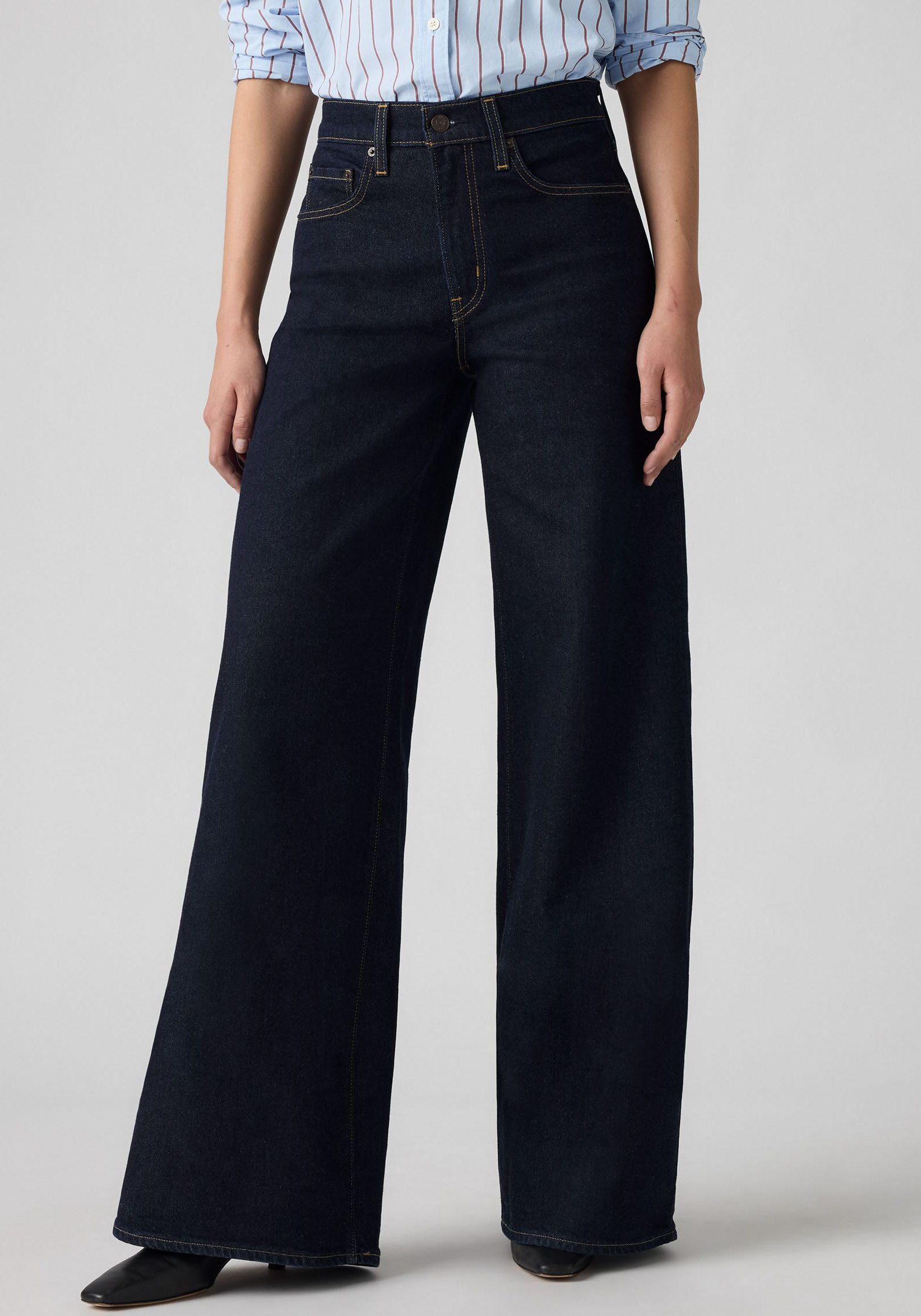 Levi's® Schlagjeans Levi's® 728 High-Rise Wide-Leg Jeans weite Beinform