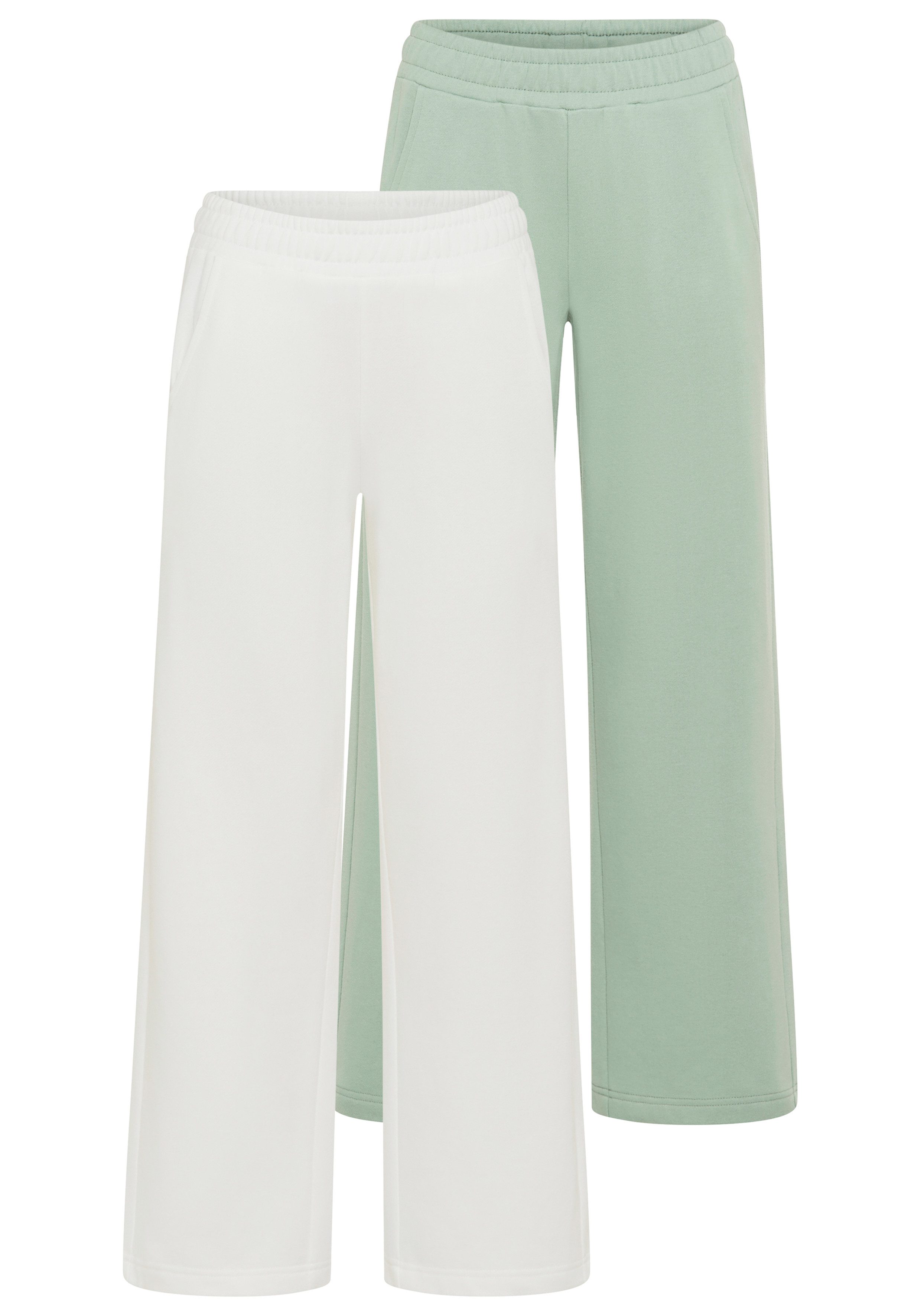 Flashlights Sweathose (Packung, 2) Sweathose mit hoher Leibhöhe, knöchellange gerade Beinform. € 39,99, (€ 39,99 pro 1 Stk).