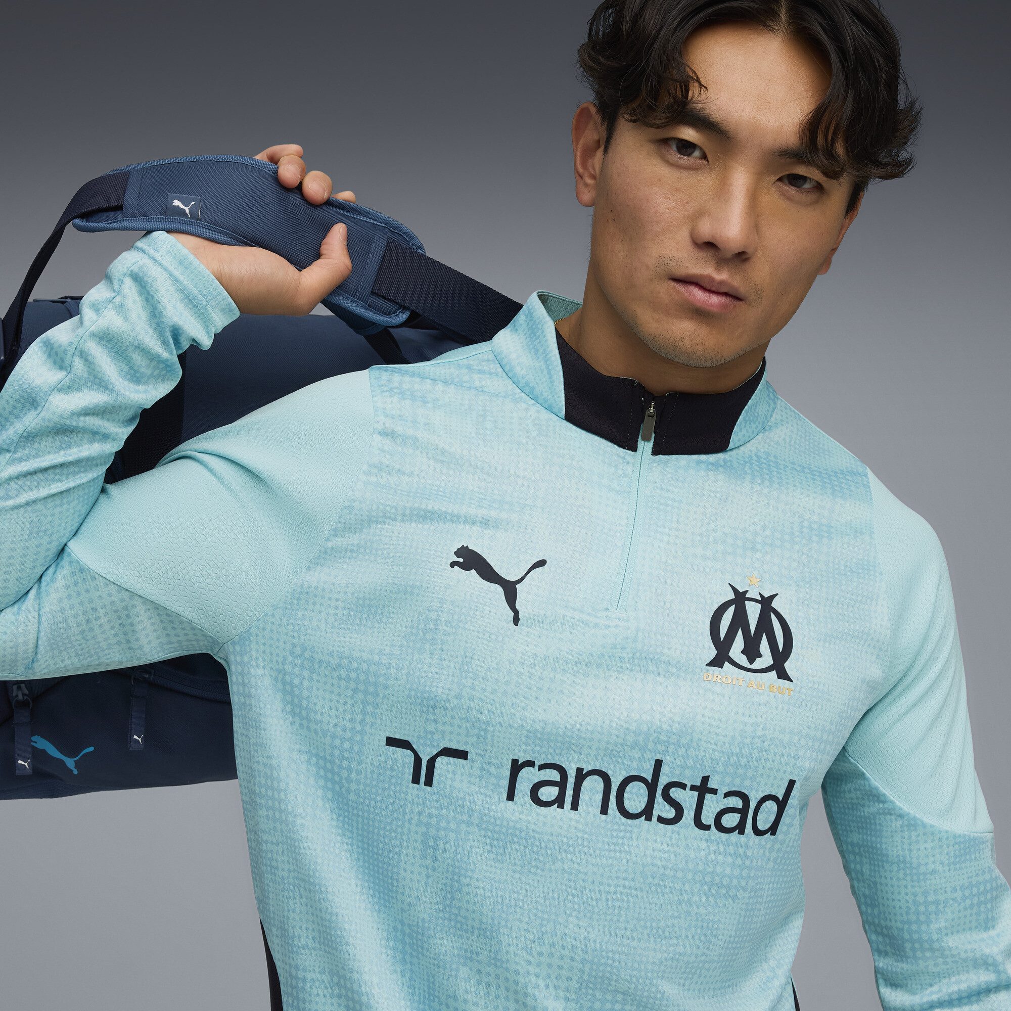 PUMA T-Shirt Olympique de Marseille Trainingstop Herren