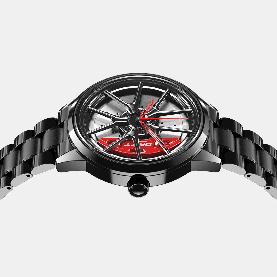 DRIFTELEMENT Quarzuhr NITRO FELGENUHR, Dreidimensionales M8 Felgendesign