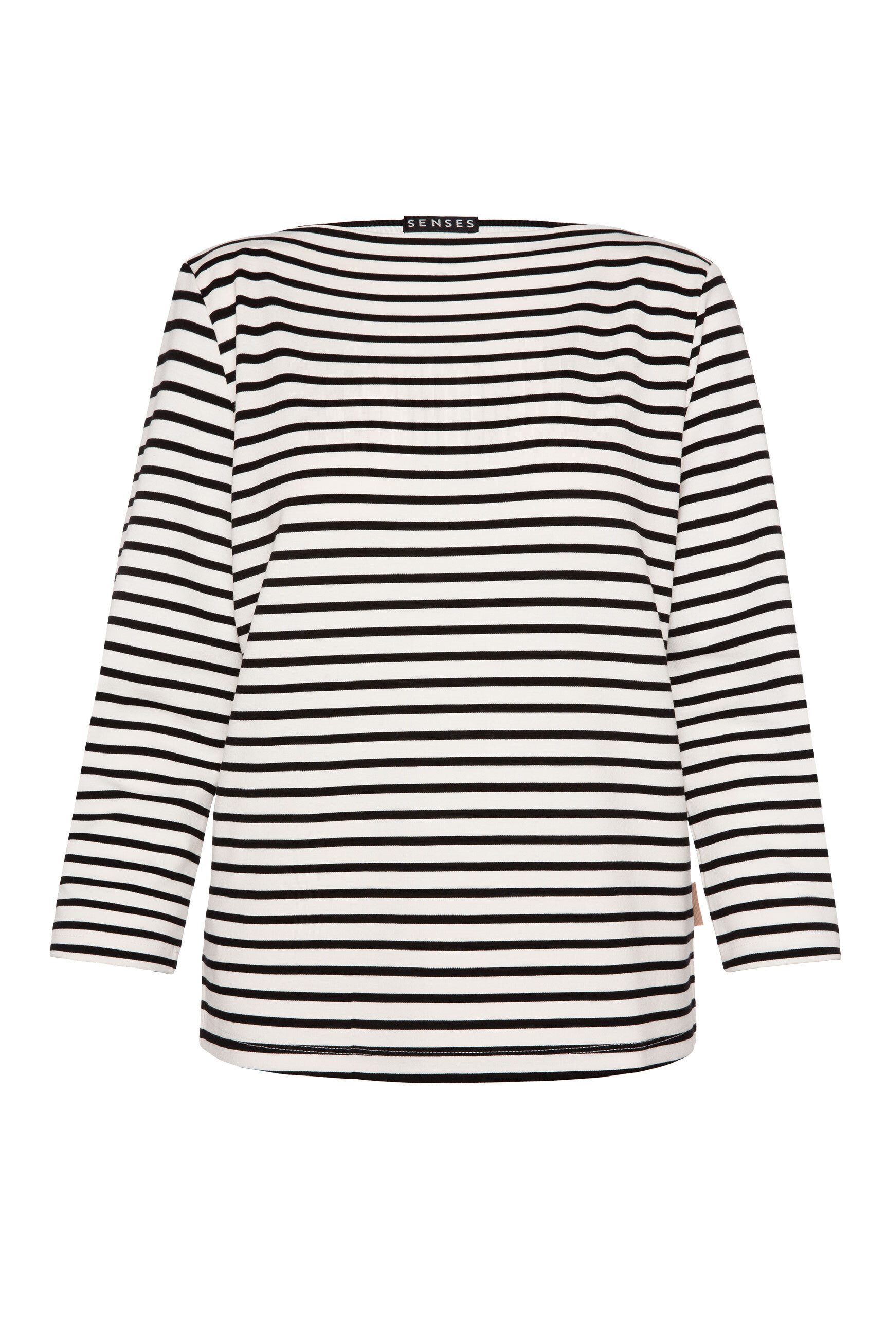 SENSES.THE LABEL 3/4-Arm-Shirt mit verkürzten Ärmeln