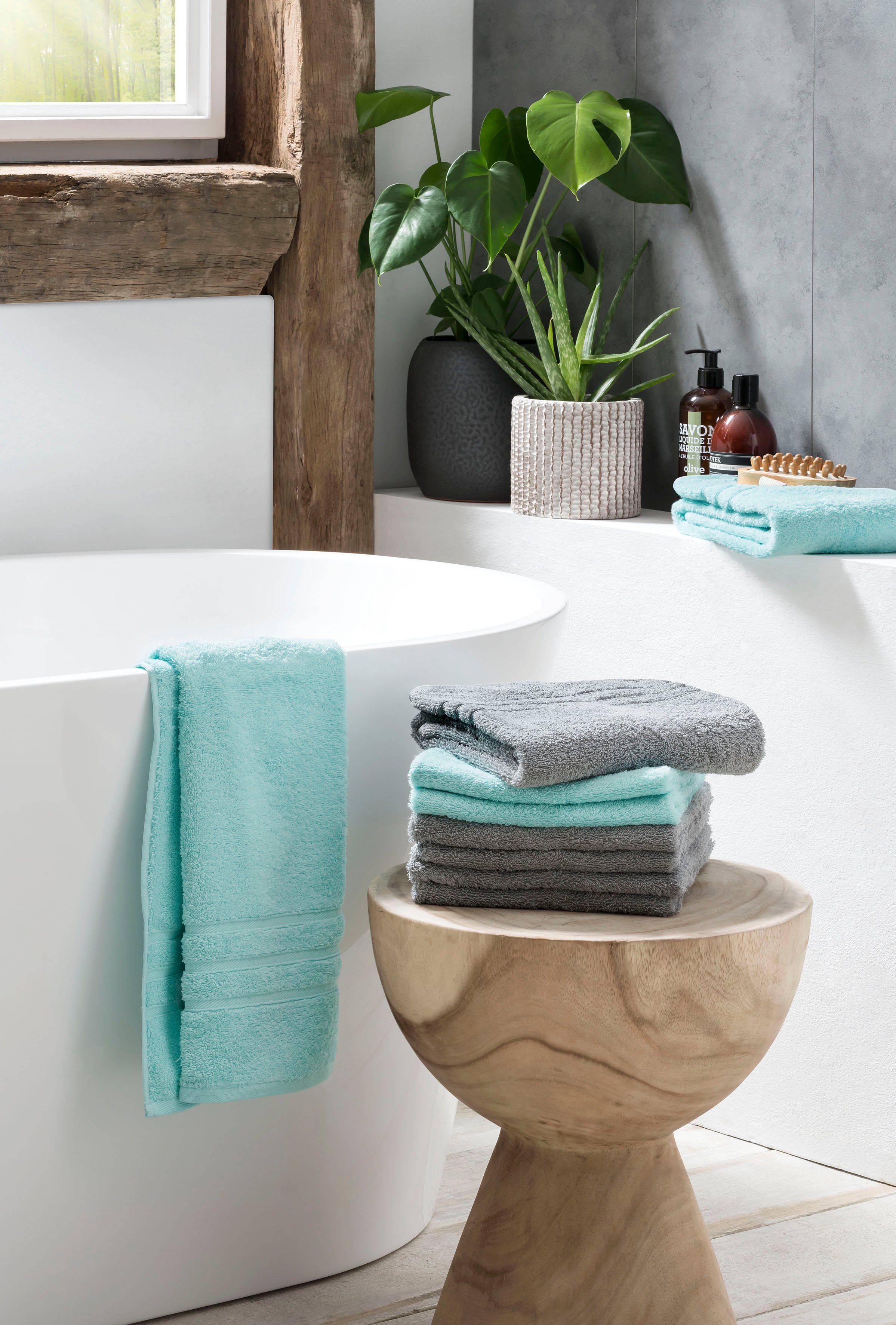 done.® Handtuch Set Daily Uni, Walkfrottier günstig online kaufen